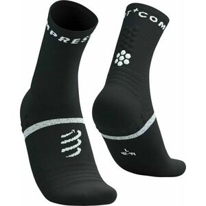 Compressport Pro Marathon Socks V2.0 Black/White T3 Șosete pentru alergre imagine