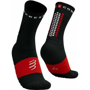 Compressport Ultra Trail Socks V2.0 Black/White/Core Red T1 Șosete pentru alergre imagine