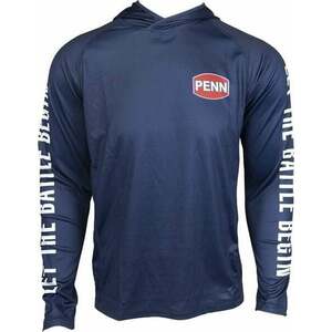 Penn Tricou Pro Hooded Jersey Marine Blue 2XL imagine