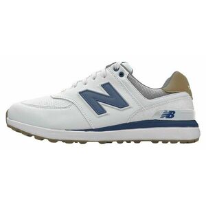 New Balance 574 Greens Mens Golf Shoes White/Navy 40, 5 imagine