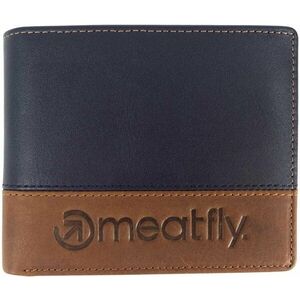 Meatfly Eddie Premium Leather Wallet Navy/Brown Portofel imagine