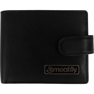 Meatfly Nathan Premium Leather Wallet Black Portofel imagine