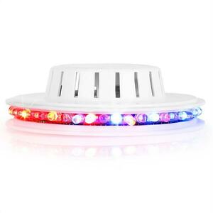 Ibiza LED UFO, efect de lumină, alb, microfon, RGB imagine