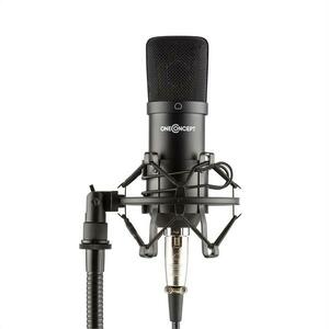 OneConcept MIC-700, negru, microfon de studio, Ø 34 mm, păianjen, protecție împotriva vântului, XLR imagine