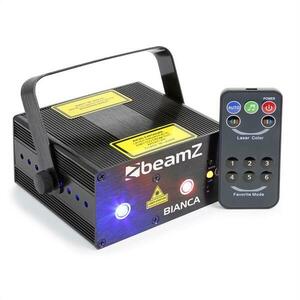 Beamz Bianca laser fascicul dublu 330 W RGB-12 gobo, telecomandă, 7-DMX IR imagine