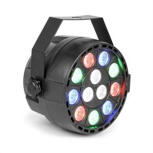 Beamz Party, reflector UV PAR, 15 W, 12 x LED UV, modul DMX și stand alone, afișaj LED, negru imagine