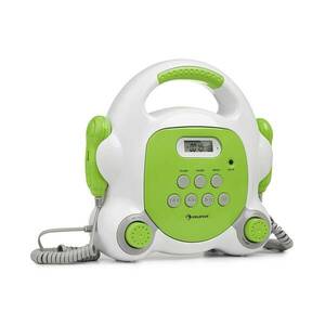 Auna Pocket Rocker BT, karaoke player, BT, USB-port, MP3, 2x microfon, verde imagine