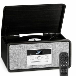 Auna Bella Ann, sistem stereo, gramofon, radio DAB+/UKW, USB, bluetooth imagine