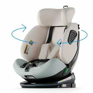 Babify Onboard 360°, scaun auto pentru copii, 40-150 cm, ISOFIX, sistem de centură de siguranță în 3 și 5 puncte, ECE R129 imagine