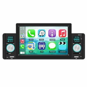 MP5 Player Auto Techstar® 5001, Ecran 5 inch, 1280x480P, Compatibil Apple Carplay/Android Auto, Bluetooth, Mirror Link, Card TF, USB, AUX, Negru imagine
