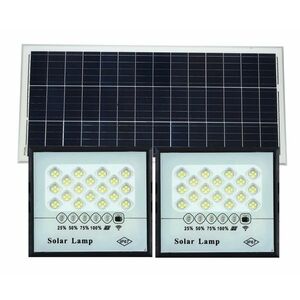 Set 2 Proiectoare Solare 2 X 50W + 1 Panou Fotovoltaic imagine