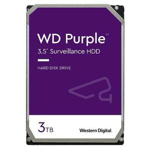 HDD Western Digital Purple, 3TB, SATA III 600, 64MB Buffer - dedicat sistemelor de supraveghere imagine