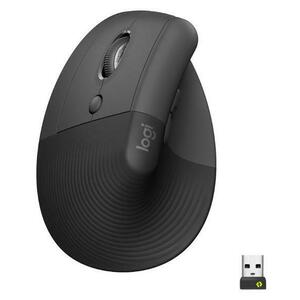 Mouse Wireless Logitech Lift Left Vertical Ergonomic, Bluetooth, 4000 DPI, recomandat pentru mana stanga (Negru) imagine