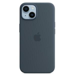 Protectie Spate Apple Silicone pentru Apple iPhone 14 , Magsafe (Albastru) imagine