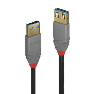 Cablu de date Lindy LY-36760, 0.5m, USB 3.2 Type A, 5Gbps imagine