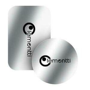 Set 2 Placute Metalice Lemontti LSETPMSMAG pentru suport magnetic (Gri) imagine