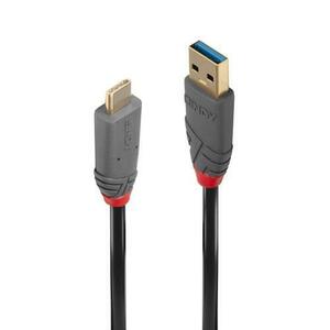 Cablu de date Lindy LY-36912, 1.5m, USB 3.2 Type A - USB-C Cable, 10Gbps, 5A, PD imagine