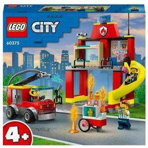 LEGO® City Remiza si masina de pompieri 60375 imagine