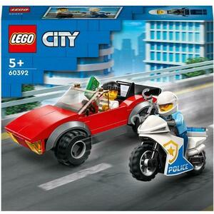 LEGO® City Politist pe motocicleta in urmarirea unei masini 60392 imagine