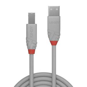 Cablu imprimanta Lindy LY-36683, 2m, USB 2.0 Tip A - Tip B imagine