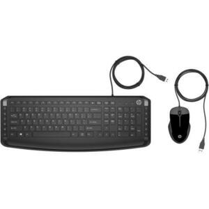 Kit Tastatura si Mouse HP Pavilion 200, USB, Layout INT (Negru) imagine