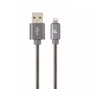 Cablu de date Gembird CC-USB2S-AMLM-2M-BG, 2 m, Lightning imagine