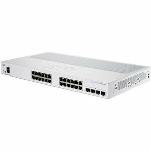 Switch CISCO, CBS250-24T-4G, 24x porturi gigabit, 4x port SFP, carcasa 1U rackmount (Alb) imagine