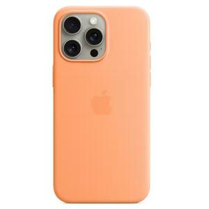 Husa Protectie Spate Apple Silicone Case MagSafe pentru Apple iPhone 15 Pro Max (Portocaliu) imagine