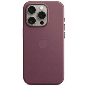 Husa Protectie Spate Apple FineWoven Case MagSafe pentru Apple iPhone 15 Pro (Visiniu) imagine