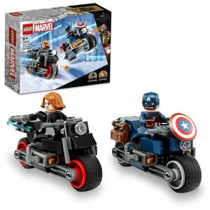LEGO® Super Heroes - Motocicletele lui Black Widow si Captain America 76260, 130 piese imagine