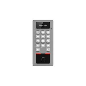 Cititor de proximitate RFID cu tastatura Hikvision DS-K1T502DBWX-C, 2 MP, PIN/card, interior/exterior, slot card, microfon imagine