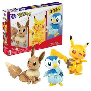 Set de constructie Pokemon, Mattel, Plastic, 10 cm, 583 piese, Multicolor imagine