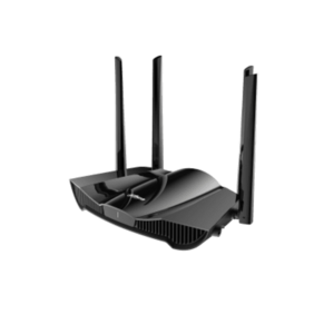 Router Wireless DAHUA DH-AX30, Gigabit, WiFi 6, Dual-Band, 4 Antene externe (Negru) imagine
