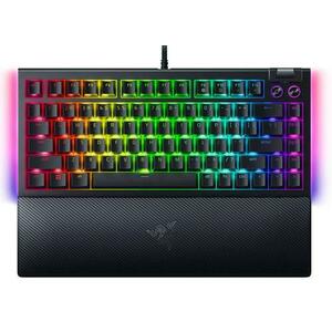 Tastatura Razer BlackWidow V4 75%, RGB LED, Layout US (ISO), USB-A (Negru) imagine