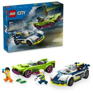 LEGO® City - Urmarire cu masina de politie si masina puternica 60415, 213 piese imagine