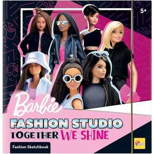 Set de colorat cu activitati Lisciani Barbie Fashion Studio imagine