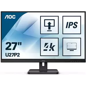 Monitor LED AOC U27P2 27" 4K Ultra HD 4ms Negru imagine