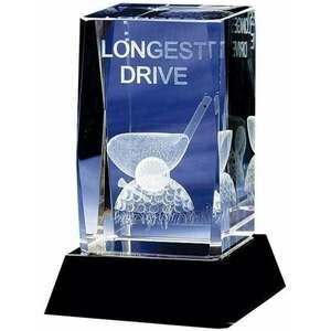Longridge Longest Drive Crystal Trofeu golf imagine