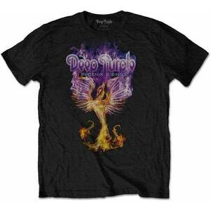 Deep Purple Tricou Unisex Phoenix Rising Black 2XL imagine