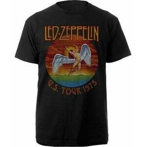 Led Zeppelin Tricou USA Tour '75 Black M imagine