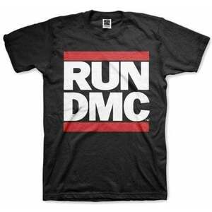 Run DMC Tricou Logo Unisex Black L imagine