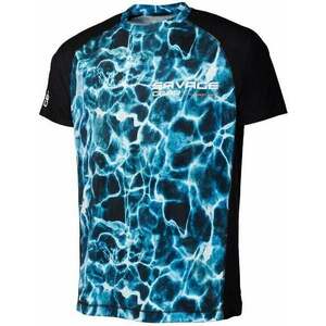 Savage Gear Tricou Marine UV T-Shirt Sea Blue XL imagine