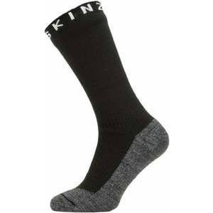Sealskinz Waterproof Warm Weather Soft Touch Mid Length Sock Black/Grey Marl/White M Șosete ciclism imagine