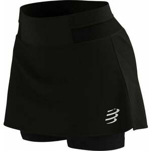 Compressport Performance Skirt W Black M Pantaloni scurți de alergare imagine