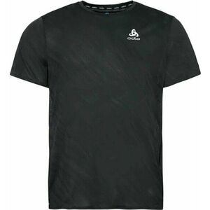 Odlo The Zeroweight Engineered Chill-tec Running T-shirt Shocking Black Melange M Tricou cu mânecă scurtă pentru alergare imagine
