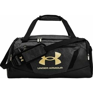 Under Armour UA Undeniable 5.0 Medium Duffle Bag Black Medium Heather/Black/Metallic Gold 58 L Sport Bag imagine