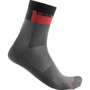 Castelli Blocco 15 Sock Dark Gray L/XL Șosete ciclism imagine