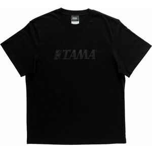 Tama Tricou T-Shirt Black with Black Logo Unisex Black XL imagine