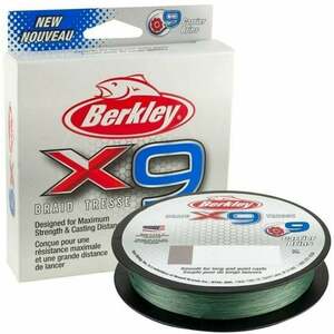 Berkley x9 Braid Low Vis Green 0, 25 mm 27, 0 kg 150 m Linie împletită imagine