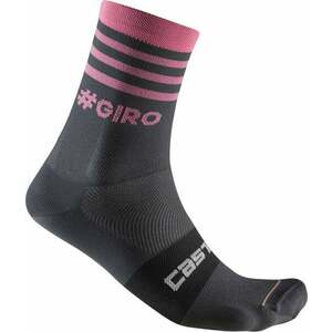 Castelli Giro 13 Stripe Sock Gray/Rosa S/M Șosete ciclism imagine